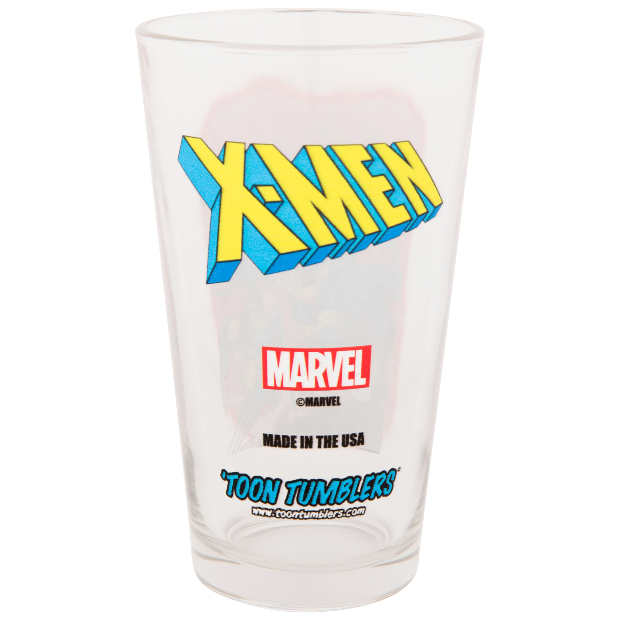X-Men Group Comic Art Pint Glass